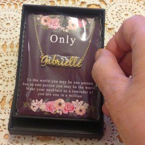 Personalized new necklace, Gabrielle
